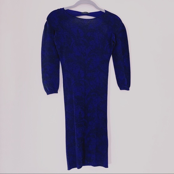 Pinko Rib knit open back long sleeve dress - Picture 1 of 5